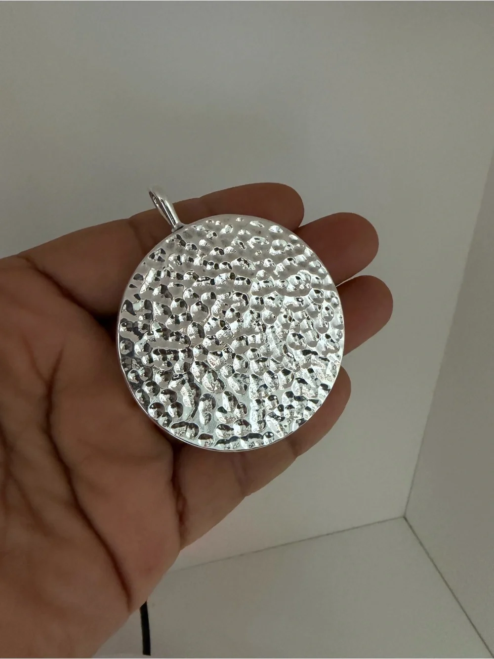 Huge Sterling Silver 925 mandala pendant (only)no cord.